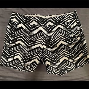 J Crew Black and White Shorts